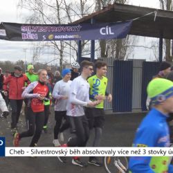 Cheb: Silvestrovský běh absolvovaly více než tři stovky účastníků (TV Západ)