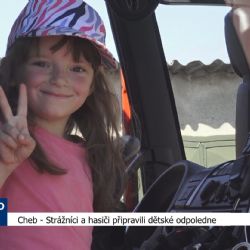 Cheb: Strážníci a hasiči připravili dětské odpoledne (TV Západ)