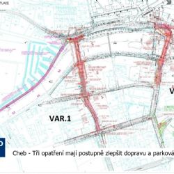 Cheb: Tři opatření mají postupně zlepšit dopravu a parkování (TV Západ)