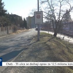Cheb: Tři ulice se dočkají oprav za 12,5 milionu korun (TV Západ)