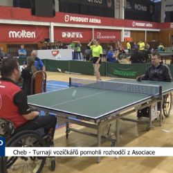 Cheb: Turnaji vozíčkářů pomohli rozhodčí z Asociace (TV Západ)