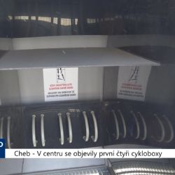 Cheb: V centru se objevily první čtyři cykloboxy (TV Západ)