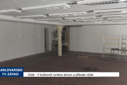 Foto: Cheb: V knihovně vznikne atrium a přibude výtah (TV Západ)
