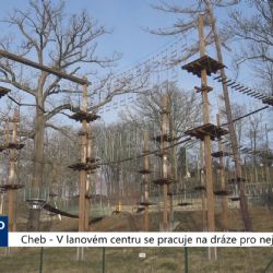 Cheb: V lanovém centru se pracuje na dráze pro nejmenší (TV Západ)