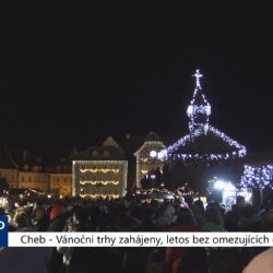 Cheb: Vánoční trhy zahájeny, letos bez omezujících opatření (TV Západ)