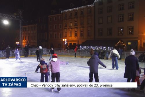 obrázek:Cheb: Vánoční trhy zahájeny, potrvají do 23. prosince (TV Západ)