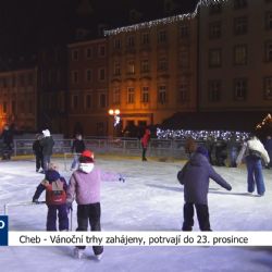 Cheb: Vánoční trhy zahájeny, potrvají do 23. prosince (TV Západ)