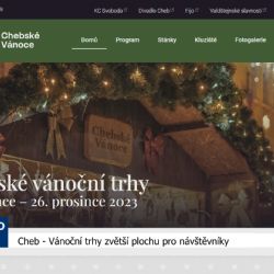 Cheb: Vánoční trhy zvětší plochu pro návštěvníky (TV Západ)