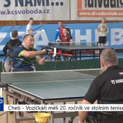 Cheb: Vozíčkáři měli jubilejní 20. ročník ve stolním tenise (TV Západ)