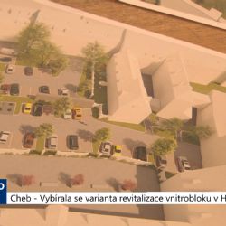 Cheb: Vybírala se varianta revitalizace vnitrobloku v Hradební (TV Západ)