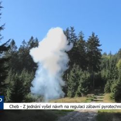 Cheb: Z jednání vyšel návrh na regulaci zábavní pyrotechniky (TV Západ)