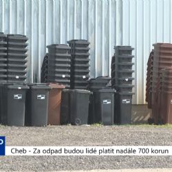 Cheb: Za odpad budou lidé platit nadále 700 korun ročně (TV Západ)