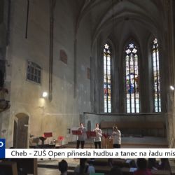 Cheb: ZUŠ Open přinesla hudbu a tanec na řadu míst (TV Západ)