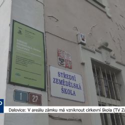 Dalovice: V areálu zámku má vzniknout církevní škola (TV Západ)