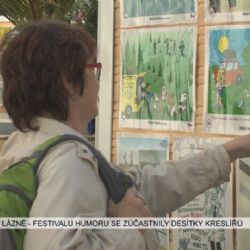Františkovy Lázně: Festivalu humoru se zúčastnily desítky kreslířů (TV Západ)