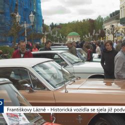 Františkovy Lázně: Historická vozidla se sjela již podvacáté (TV Západ)