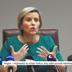 Hejtmanka se vzdala funkce, kraj zatím povede náměstek Hurajčík (TV Západ)