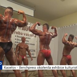Kaceřov: Soutěž v benchpressu okořenila exhibice kulturistů (TV Západ)