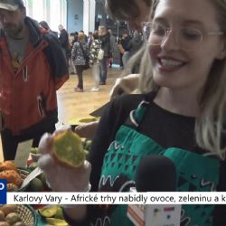 Karlovy Vary: Africké trhy nabídly ovoce, zeleninu a koření (TV Západ)