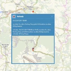 Karlovy Vary: Během šetření dopravní nehody se stala další