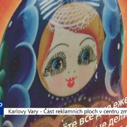 Karlovy Vary: Část reklamních ploch v centru zanikne (TV Západ)