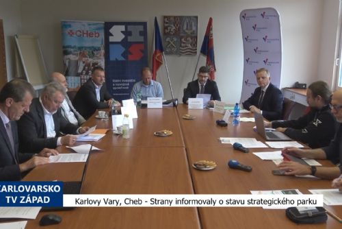 Foto: Karlovy Vary, Cheb: Strany informovaly o stavu strategického parku (TV Západ)