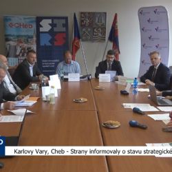 Karlovy Vary, Cheb: Strany informovaly o stavu strategického parku (TV Západ)