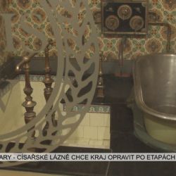Karlovy Vary: Císařské lázně chce kraj opravit po etapách (TV Západ)