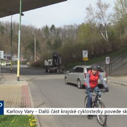 Karlovy Vary: Další část krajské cyklostezky povede skrz skálu (TV Západ)