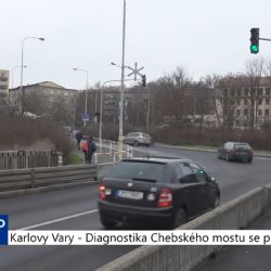 Karlovy Vary: Diagnostika Chebského mostu se protáhne (TV Západ)