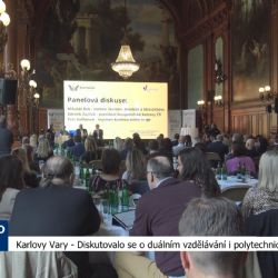 Karlovy Vary: Diskutovalo se o duálním vzdělávání i polytechnice v kraji (TV Západ)