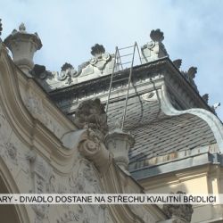 Karlovy Vary: Divadlo dostane na střechu kvalitní břidlici (TV Západ)