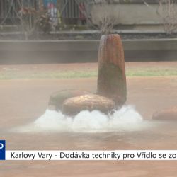Karlovy Vary: Dodávka techniky pro Vřídlo se zopakuje (TV Západ)
