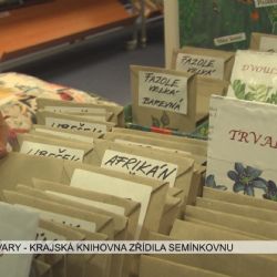 Karlovy Vary: Krajská knihovna zřídila semínkovnu (TV Západ)