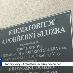Karlovy Vary: Krematorium získá novou pec (TV Západ)