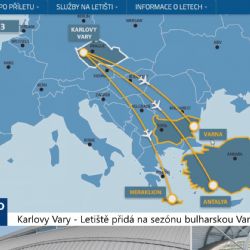 Karlovy Vary: Letiště přidá na sezónu bulharskou Varnu (TV Západ)