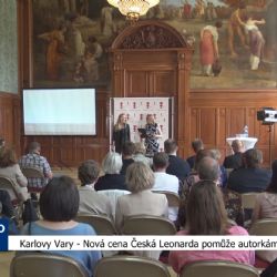 Karlovy Vary: Nová cena Česká Leonarda pomůže autorkám (TV Západ)