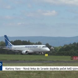 Karlovy Vary: Nová linka do Izraele doplnila počet letů týdně na 12 (TV Západ)