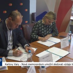 Karlovy Vary: Nové memorandum umožní sledovat výdaje turistů (TV Západ)