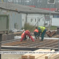 Karlovy Vary: Opravy mostu v ulici kpt. Jaroše vyjdou na 6,5 milionu korun (TV Západ)