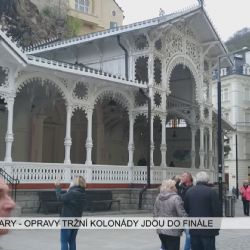 Karlovy Vary: Opravy Tržní kolonády jdou do finále (TV Západ)