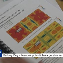 Karlovy Vary: Posudek potvrdil havarijní stav keramky (TV Západ)
