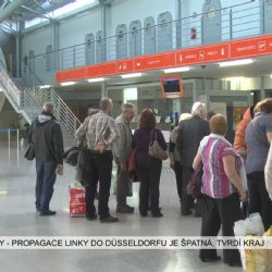 Karlovy Vary: Propagace letecké linky do Düsseldorfu je špatná, tvrdí kraj (TV Západ)