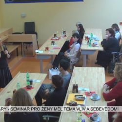 Karlovy Vary: Seminář pro ženy měl téma vliv a sebevědomí (TV Západ)