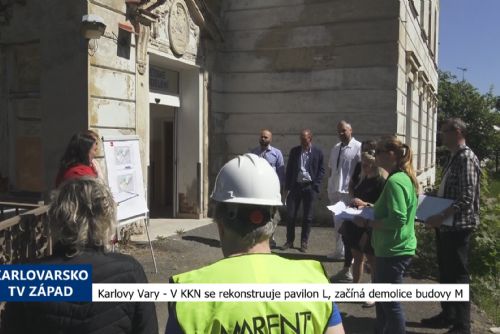Foto: Karlovy Vary: V KKN se rekonstruuje pavilon L, začíná demolice budovy M (TV Západ)