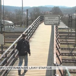 Karlovy Vary: Výstavba nové lávky startuje (TV Západ)