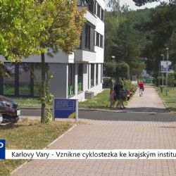 Karlovy Vary: Vznikne cyklostezka ke krajským institucím? (TV Západ)
