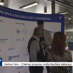 Karlovy Vary: Z balneo kongresu vzešla lázeňská deklarace (TV Západ)