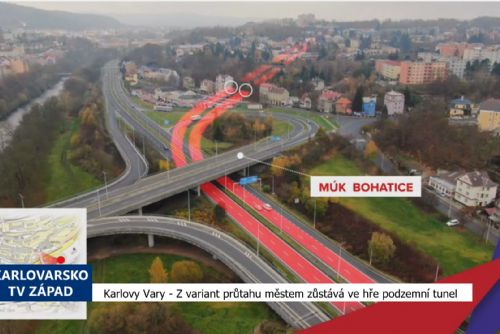 Foto: Karlovy Vary: Z variant průtahu městem zůstává ve hře podzemní tunel (TV Západ)