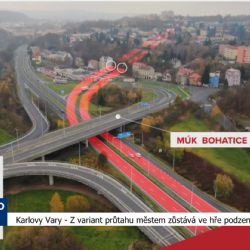 Karlovy Vary: Z variant průtahu městem zůstává ve hře podzemní tunel (TV Západ)